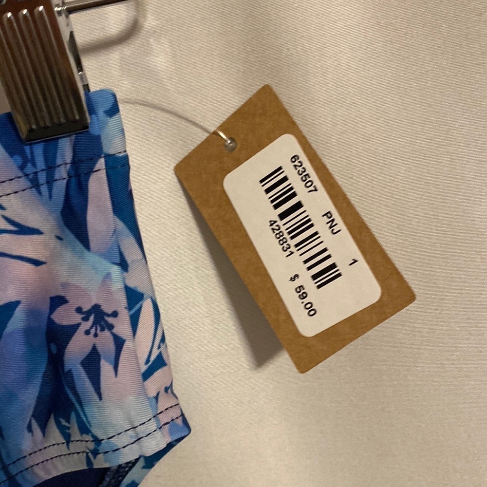 Title Nine NWT high rise bikini small blue bottom swim NEW - Picture 3 of 5